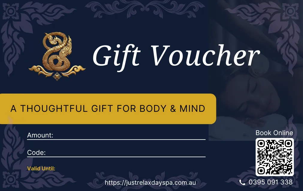 Gift Voucher for Just Relax in Bundoora