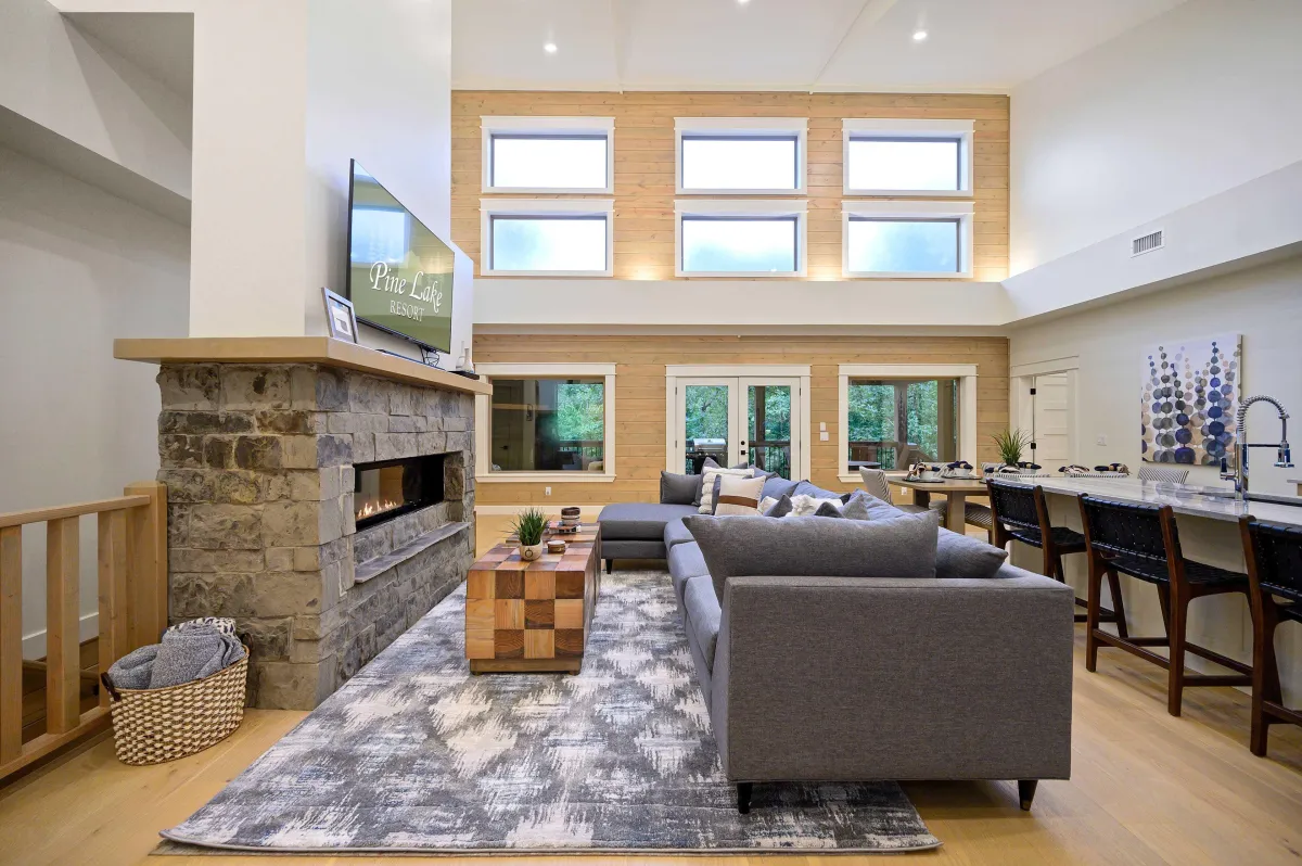 Midnight Pines Great Room Fireplace