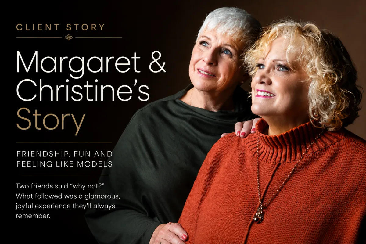 Portrait of two female friends