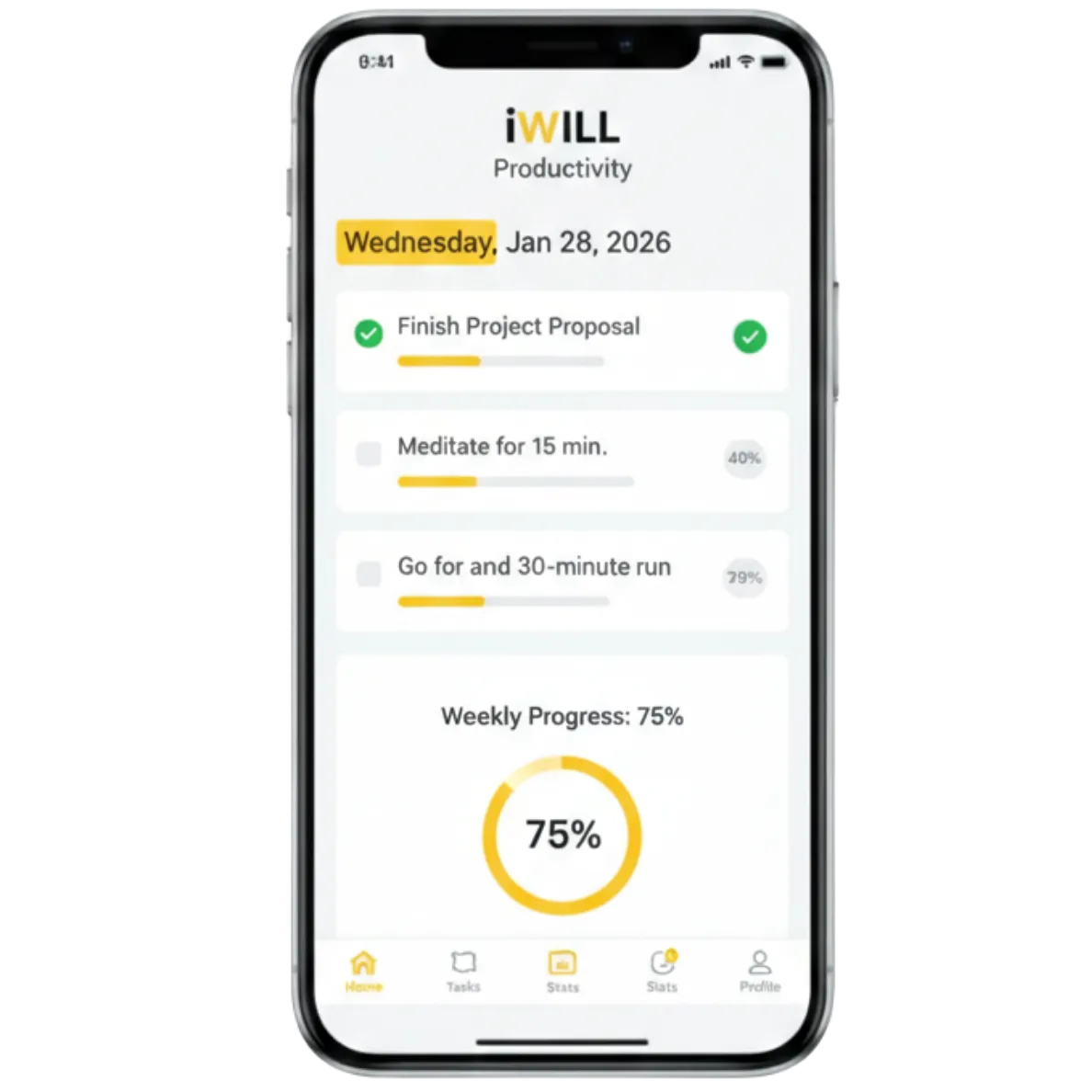 FlowSprint day and week planning interface