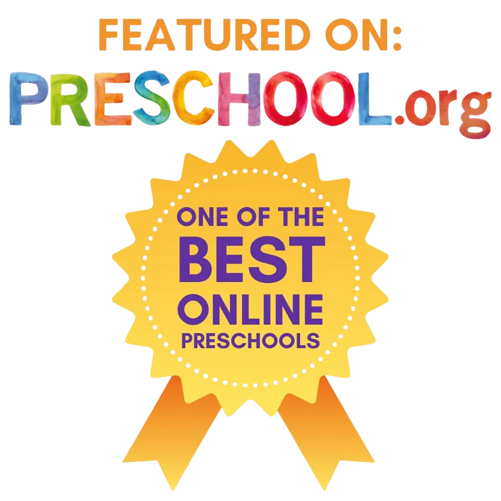 Graphic: Featured on: preschool.org Best Online Preschool