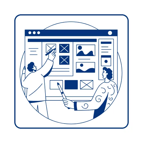 Vector icon for funnels, forms, and website setup