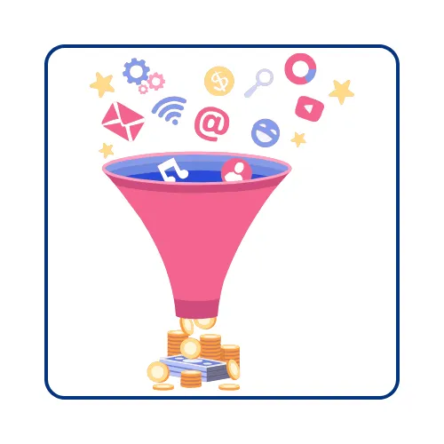 Icon for capturing every lead from calls, forms, and messages