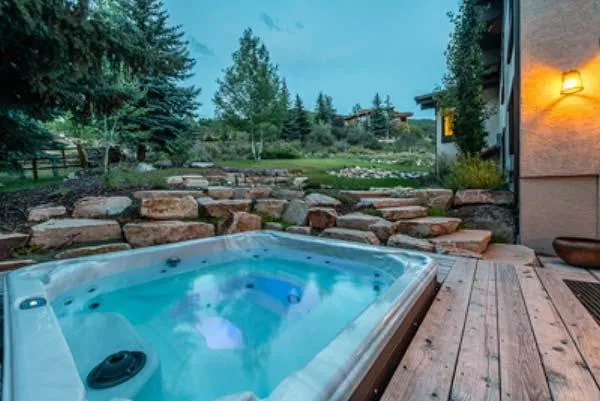 hot tub outdoors