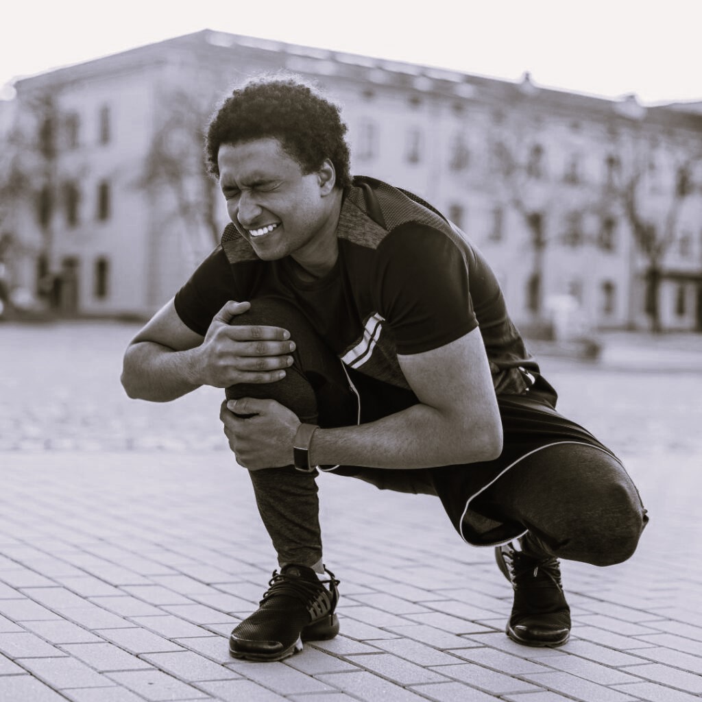 Knee pain runner
