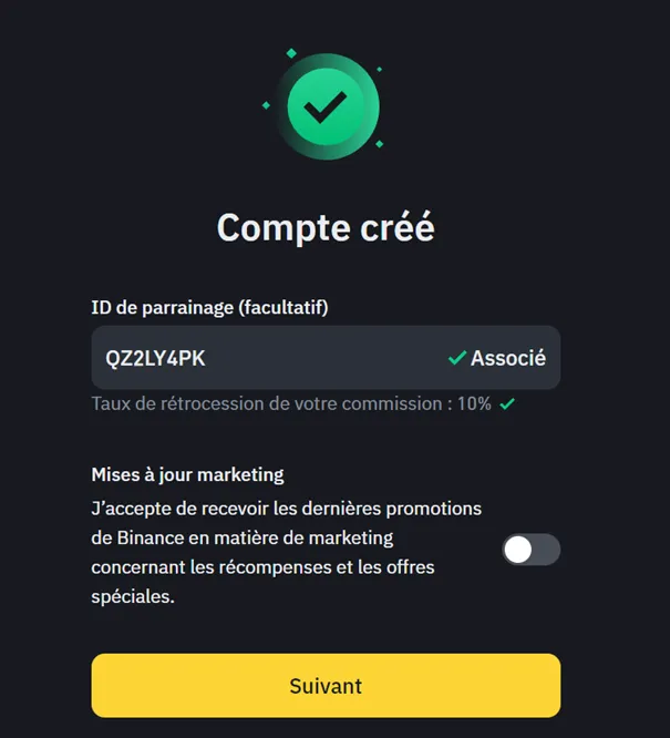 Comment créer un compte Binance 2024 bonus parrainage