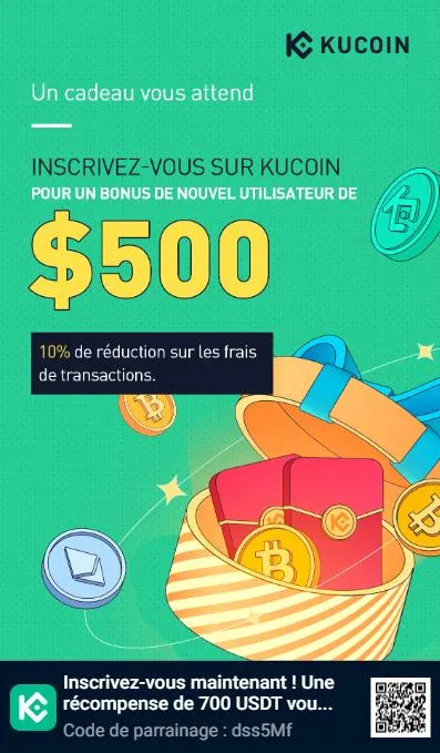 Parrainage bonus inscription KuCoin - Cryptospot.fr