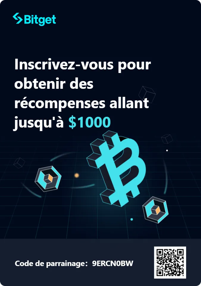 Parrainage bonus inscription Bitget - Cryptospot.fr