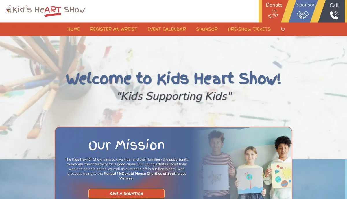 kids heart show website