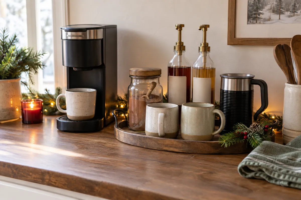 How to Set Up a Cozy Holiday Coffee Bar at Home