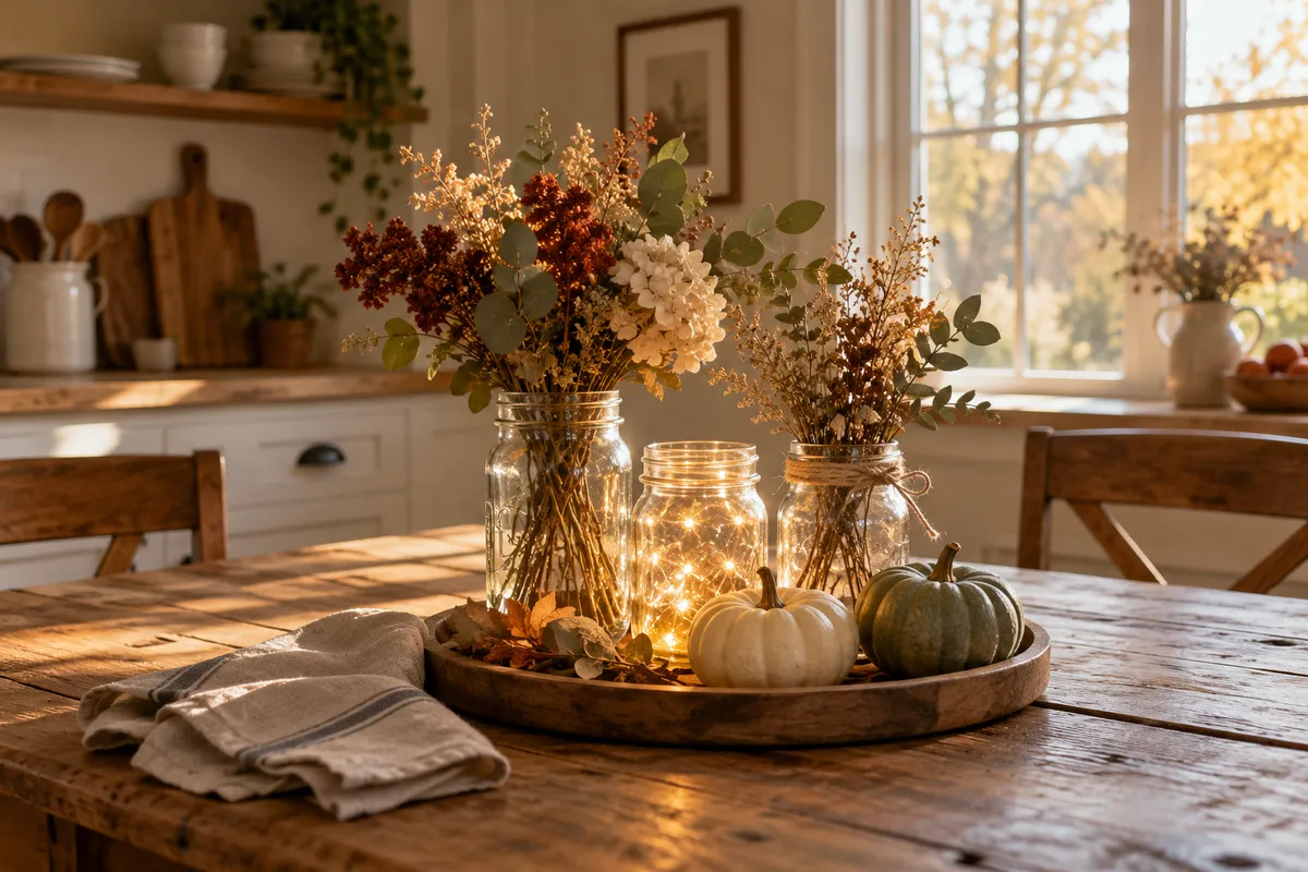 12 Fall Mason Jar Decorating Ideas That Look Cozy, Not Crafty