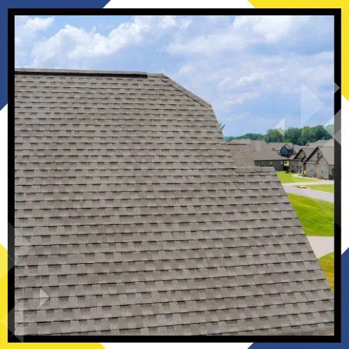 Roof installers placing new roofing materials carefully 