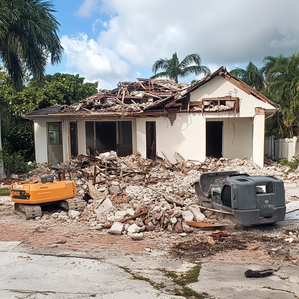 Residential home demolition