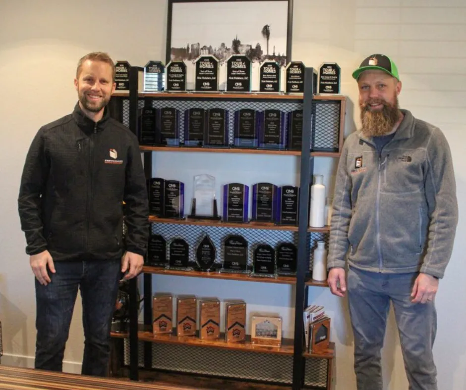 Tim and Kai Fyrst with their OMB awards