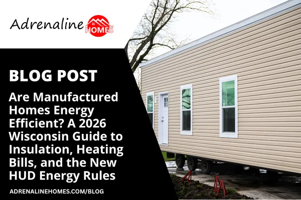 Are Manufactured Homes Energy Efficient? A 2026 Wisconsin Guide to Insulation, Heating Bills, and the New HUD Energy Rules