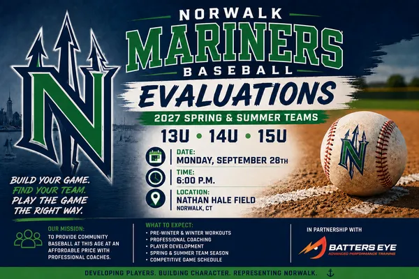 2027 Mariners Evaluations - 13U, 14U, 15U