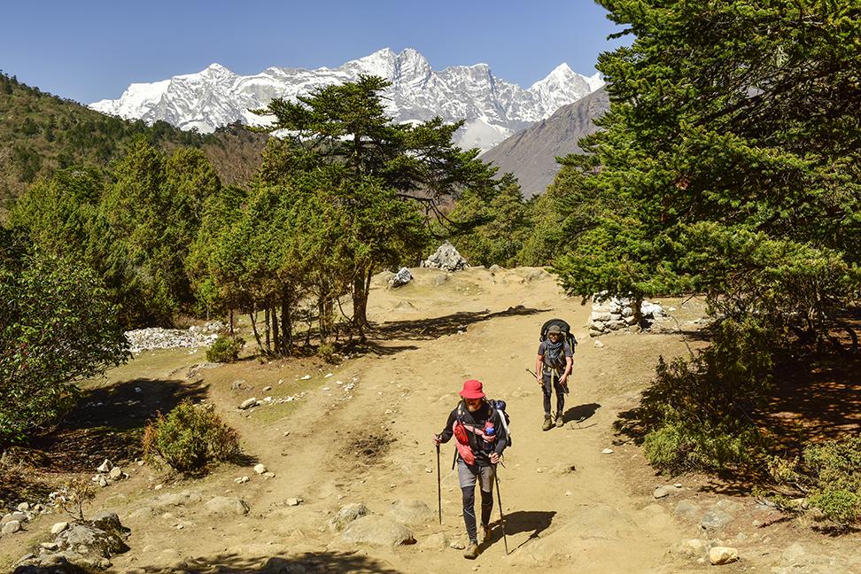 Australian group trekking, Everest Base Camp in Nepal