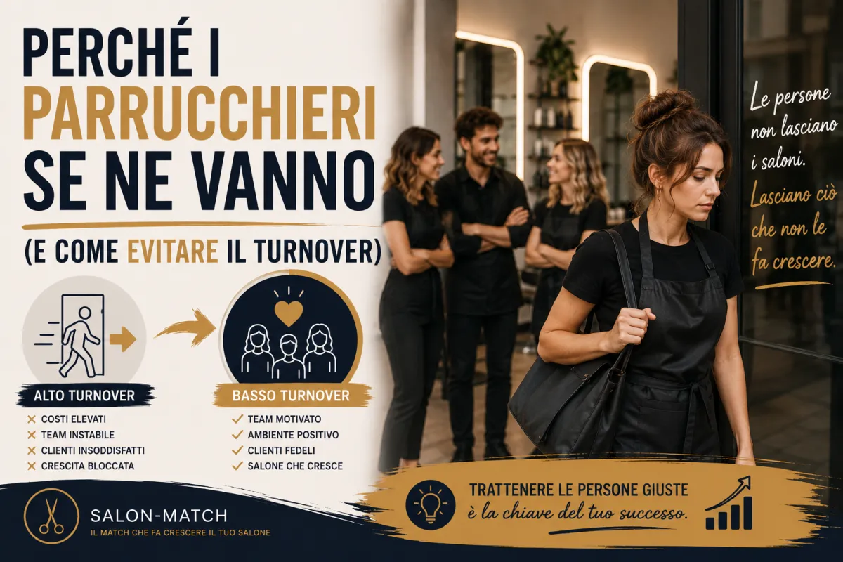 Perché i Parrucchieri Se Ne Vanno (E Come Evitare il Turnover)