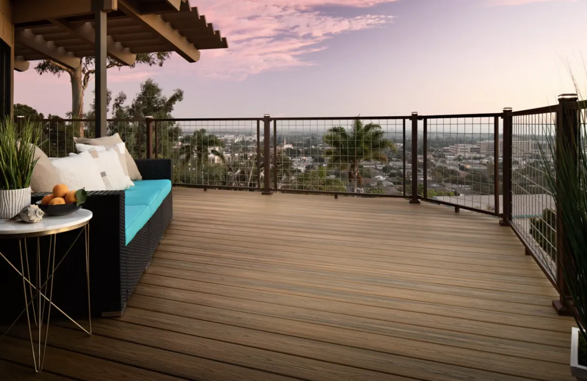 trex mesh railing overlook