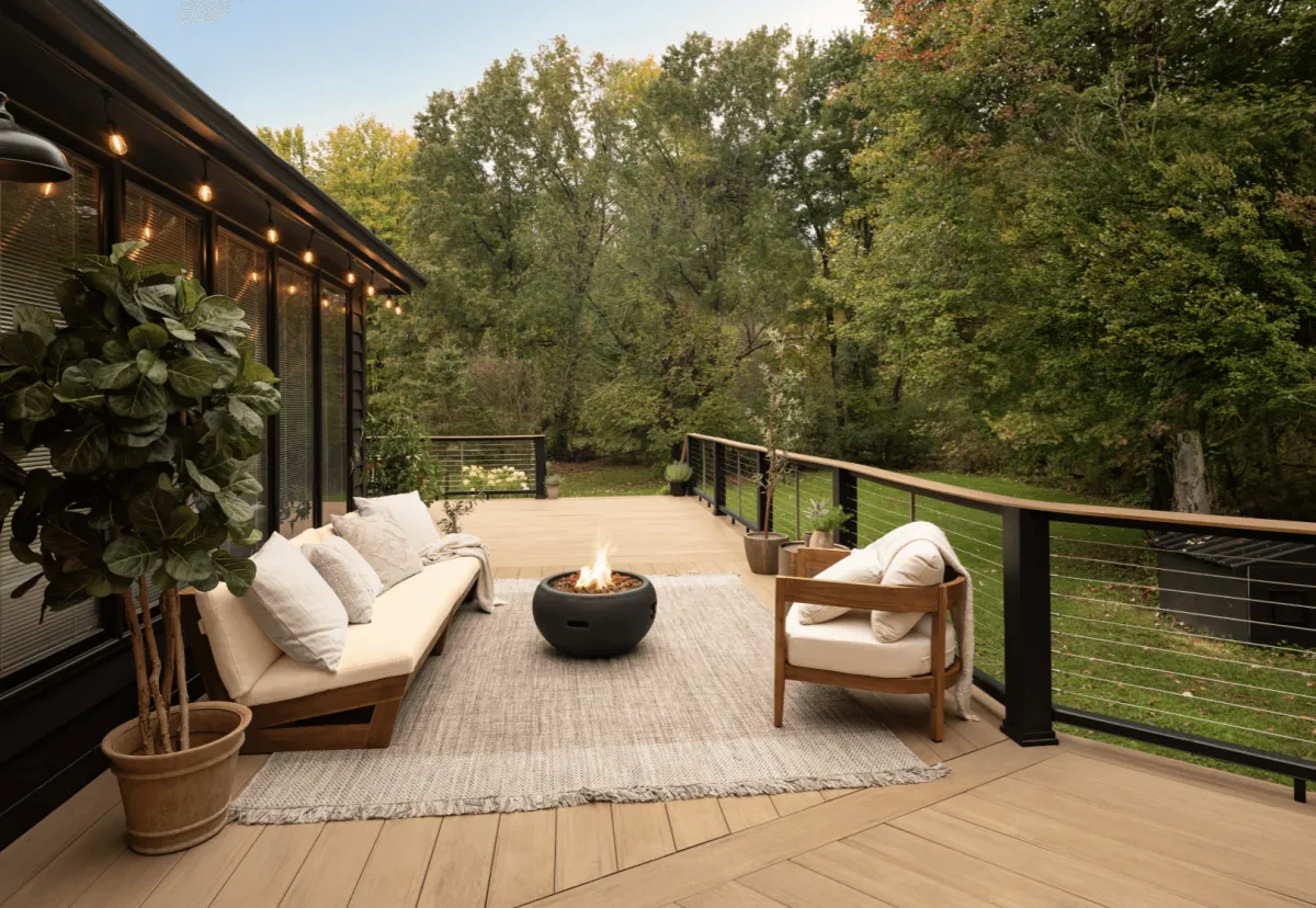 timbertech picture frame decking