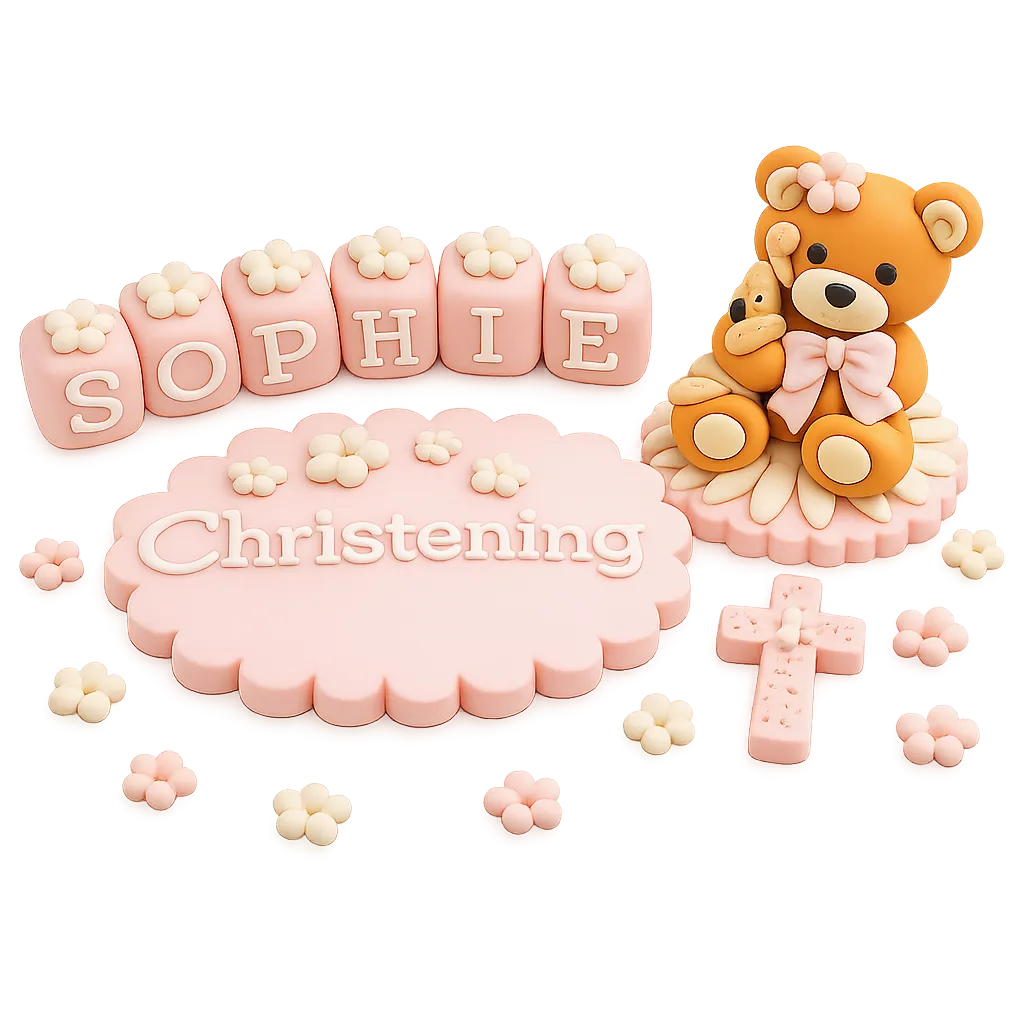 Handmade Personalised Cake Toppers for Special Occasions