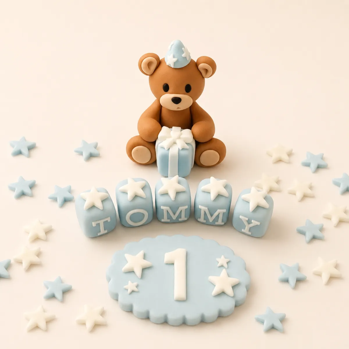 Birthday celebration handmade cake topper