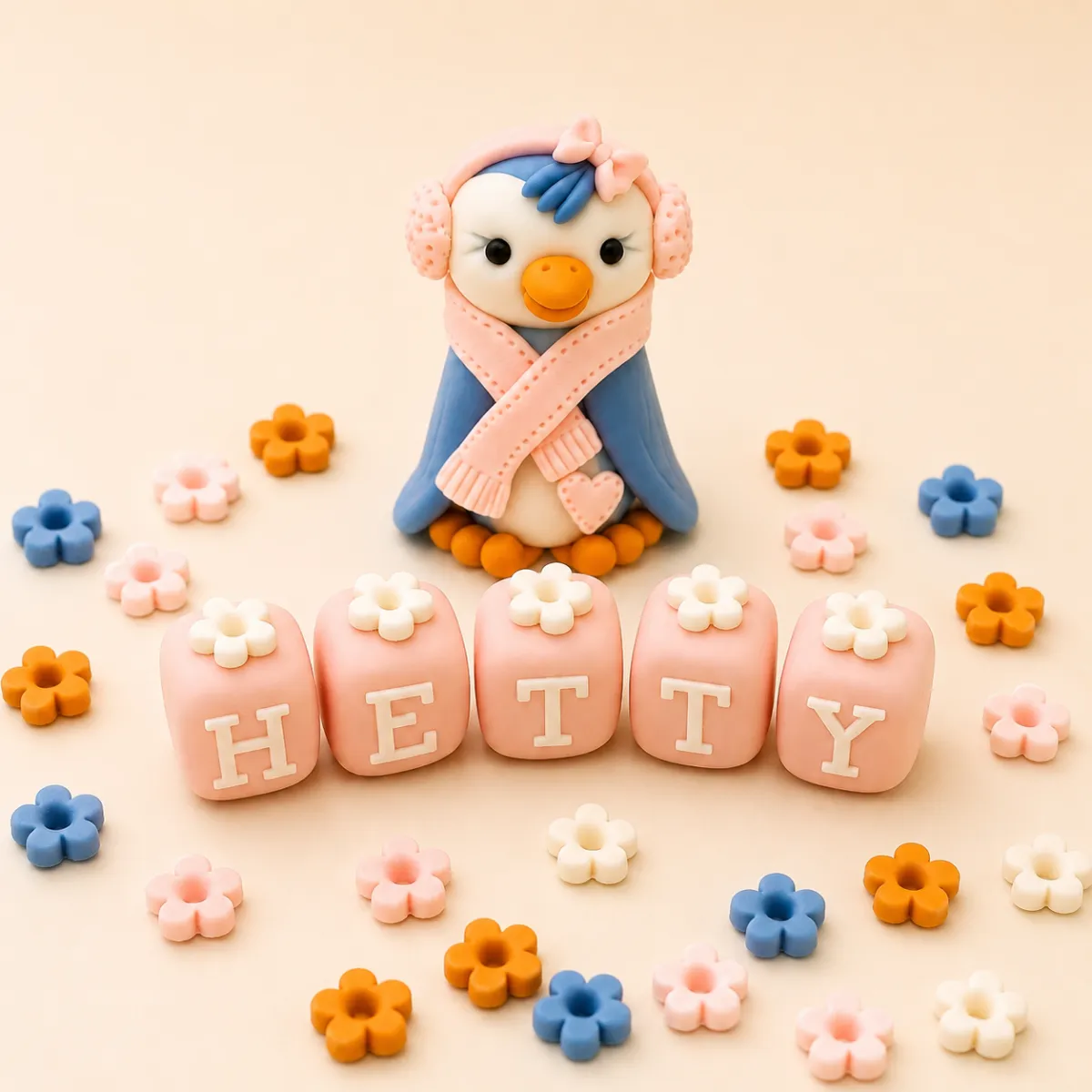 Birthday celebration handmade cake topper