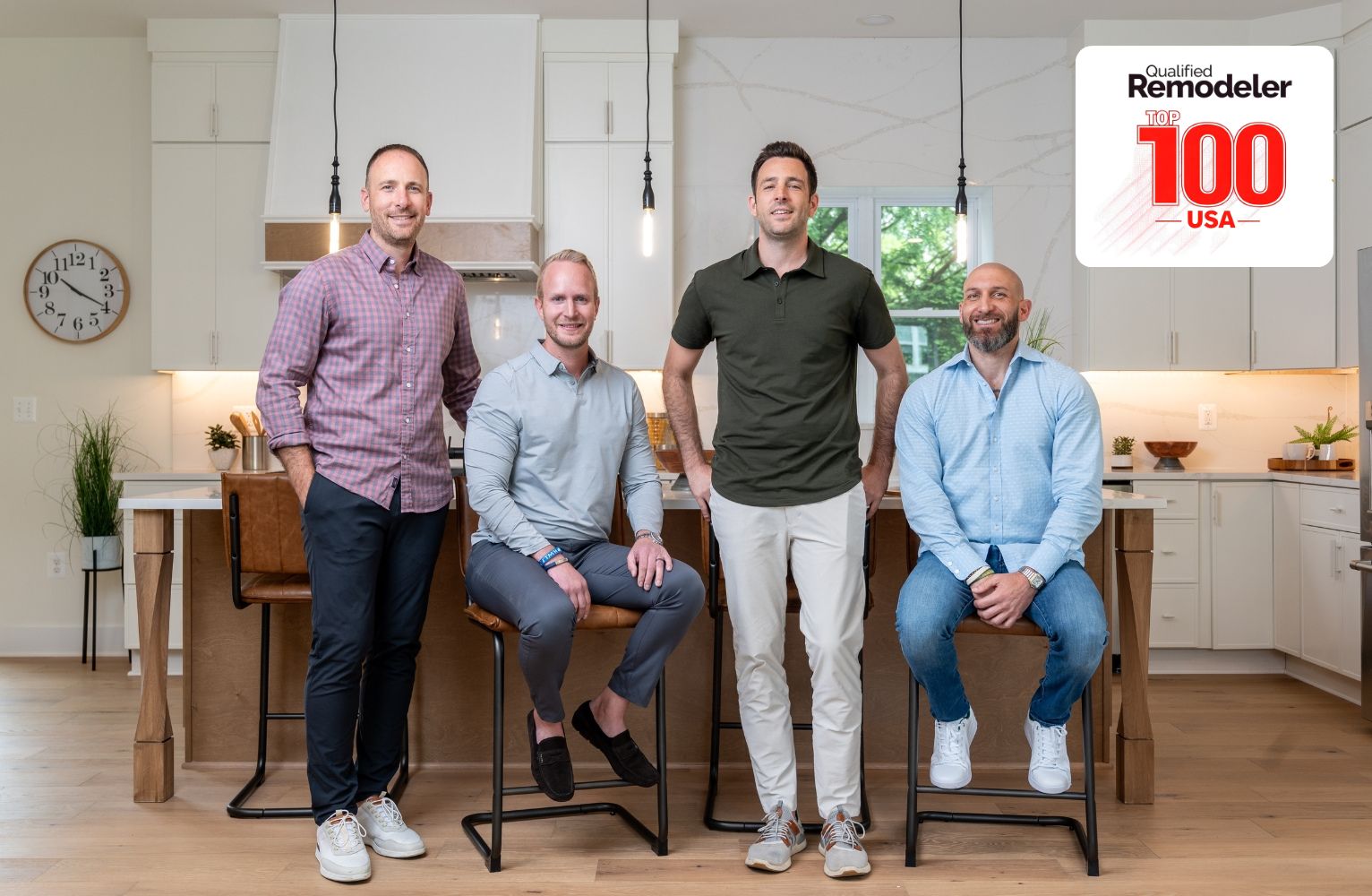 Founders of Design Pro Remodeling, TC, Steven, Jeff, and Andrew