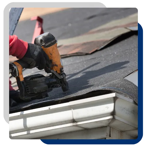 Shingle and flashing repair service for damaged roofing 