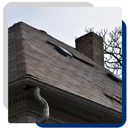 Restored residential roof after storm damage service in Peoria, Illinois