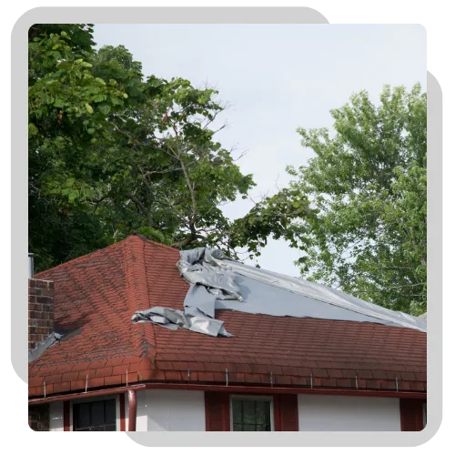 Hail damage roof repair work in Galesburg, IL 