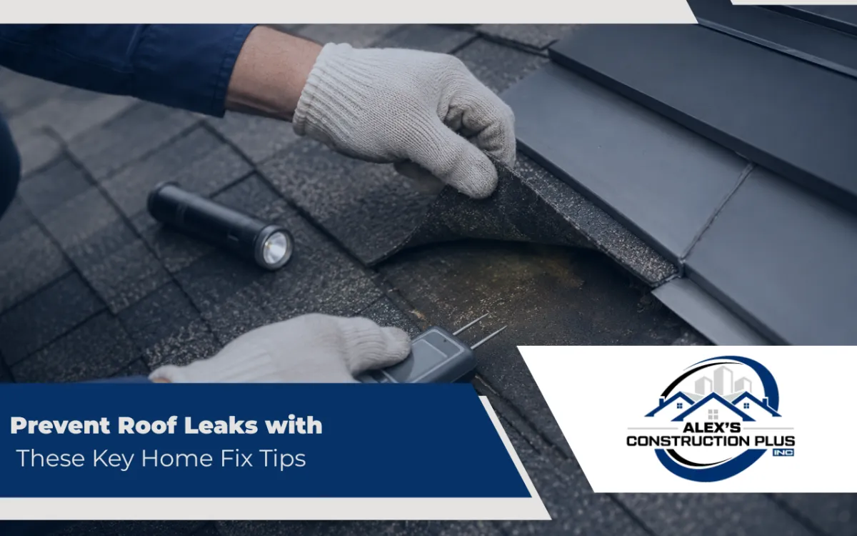 Home roof checked for early signs of roof leaks