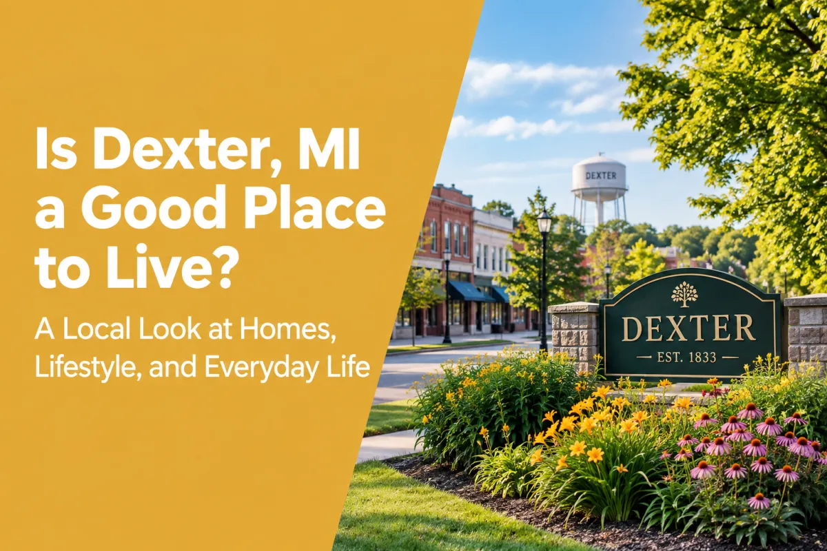 Dexter MI real estate homes and community lifestyle near Ann Arbor
