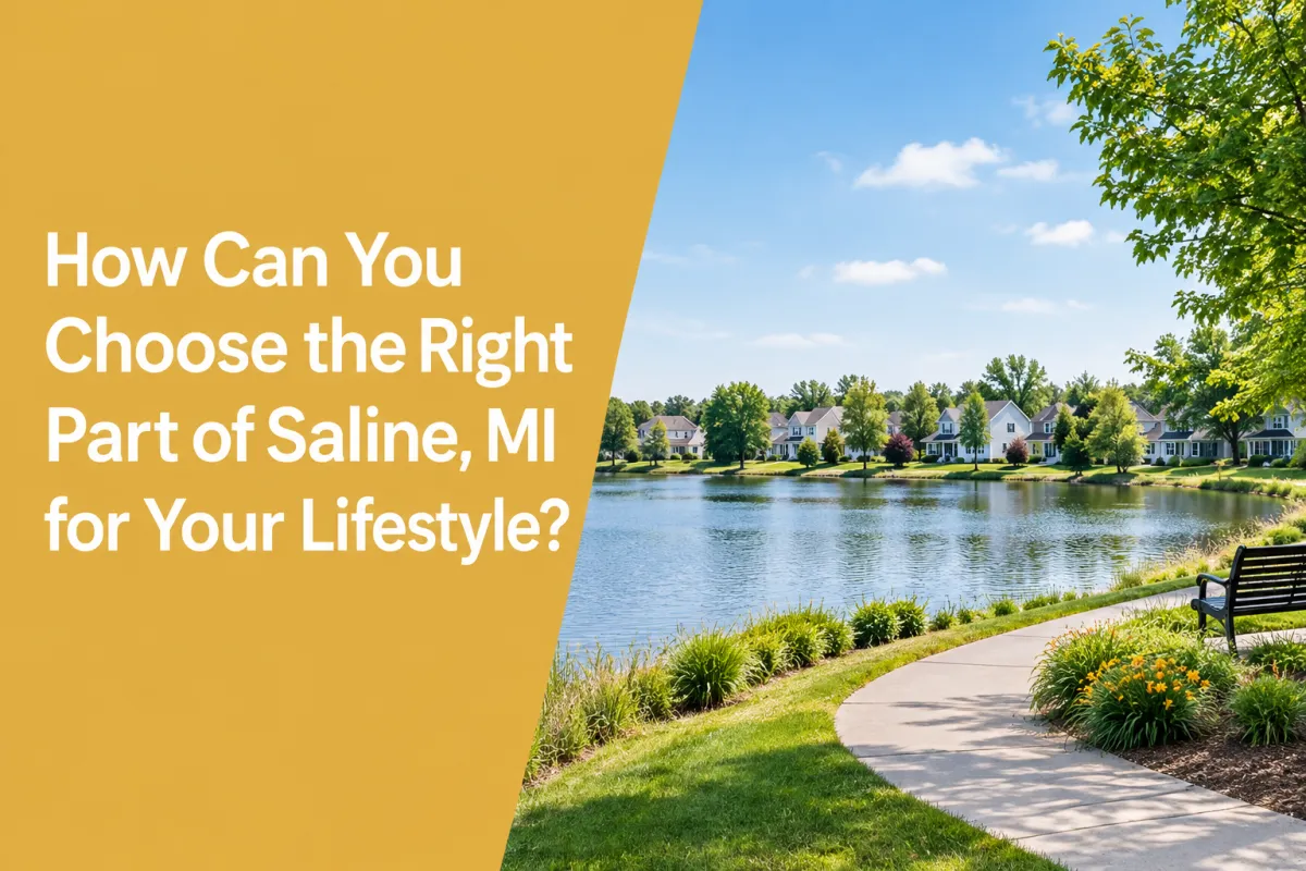 Saline MI Realtor helping buyers choose the right part of Saline for their lifestyle