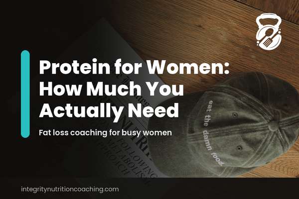 Integrity Nutrition Coaching blog cover reading Protein for Women: How Much You Actually Need