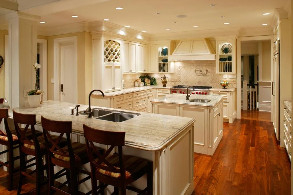 Luxury kitchen cared for by MMI Home Manager through personalized home maintenance and inspection services in Boerne