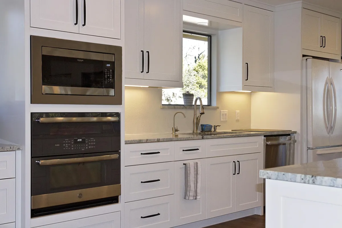 Modern kitchen in a primary residence maintained and inspected as part of a home management plan by MMI Home Manager