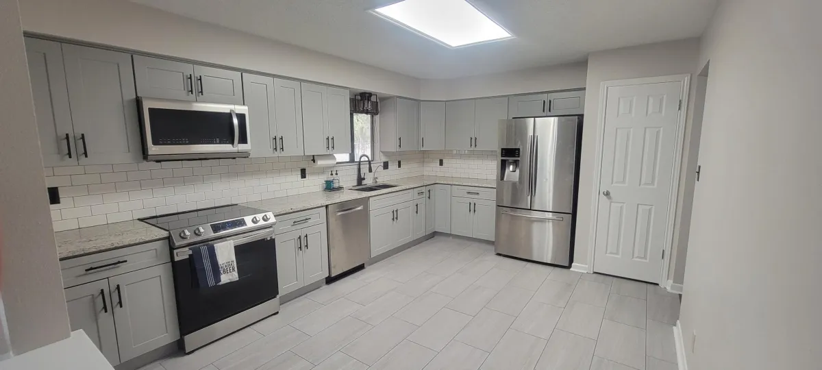 Modern kitchen maintained by MMI Home Manager with organized home systems for Boerne homeowners