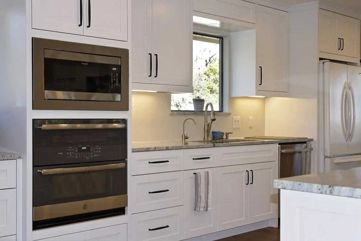 Modern kitchen in a primary residence maintained and inspected as part of a home management plan by MMI Home Manager