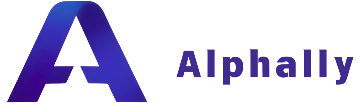 Alphally.io  brand logo