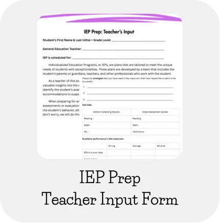The Exceptional Space Teachers Pay Teachers IEP Prep