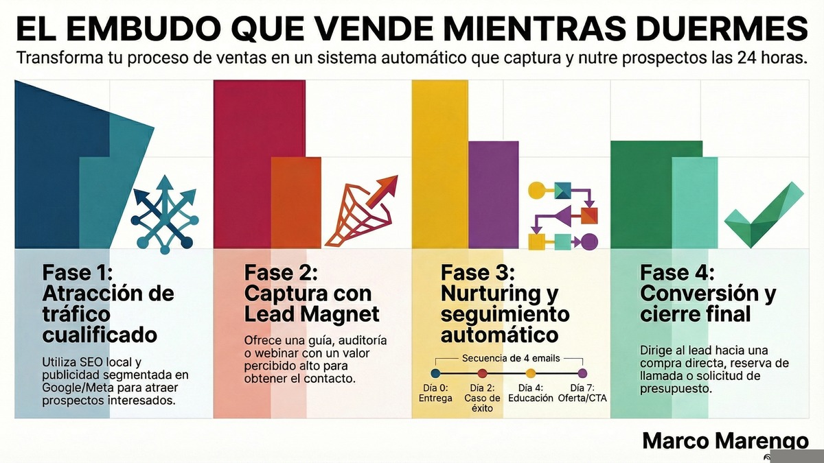 Tu Competencia Capta Clientes Mientras Duerme: El Embudo Automatizado Paso a Paso