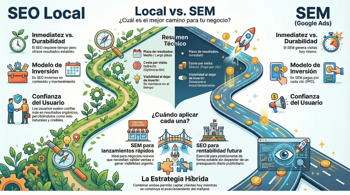 SEM vs SEO Local: ¿Cuál Te Conviene Más? La Respuesta Te Sorprenderá