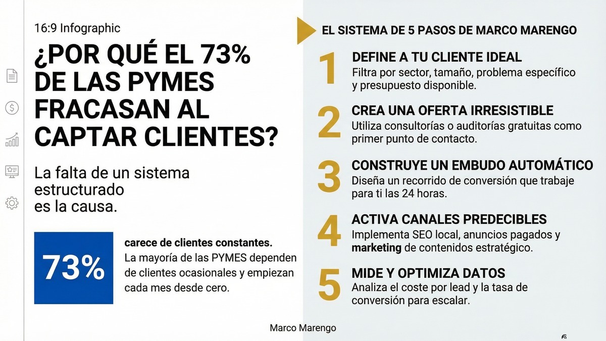 El 73% de las PYMES No Consigue Clientes de Forma Constante: Así Se Soluciona
