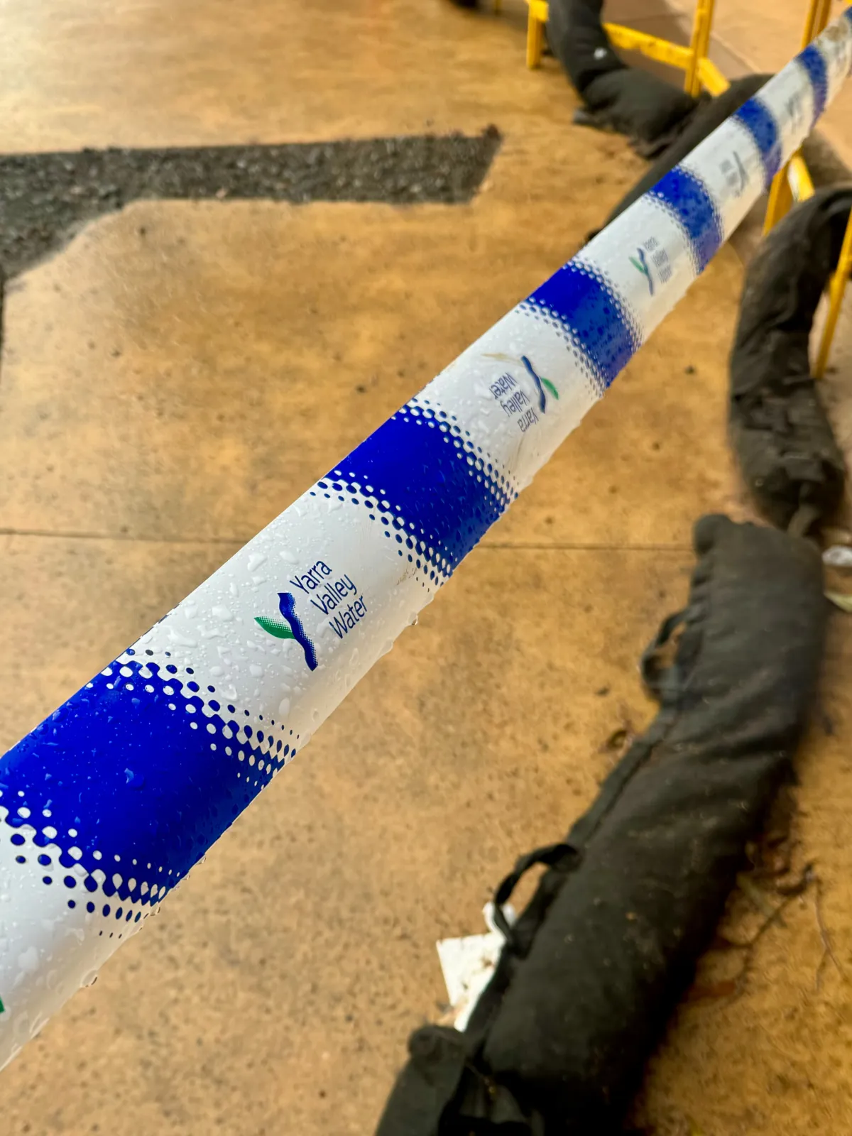 Above Ground Flexographic Printed Tapes for emergency services, building and construction, electrical, barrier event marking, election printed bunting