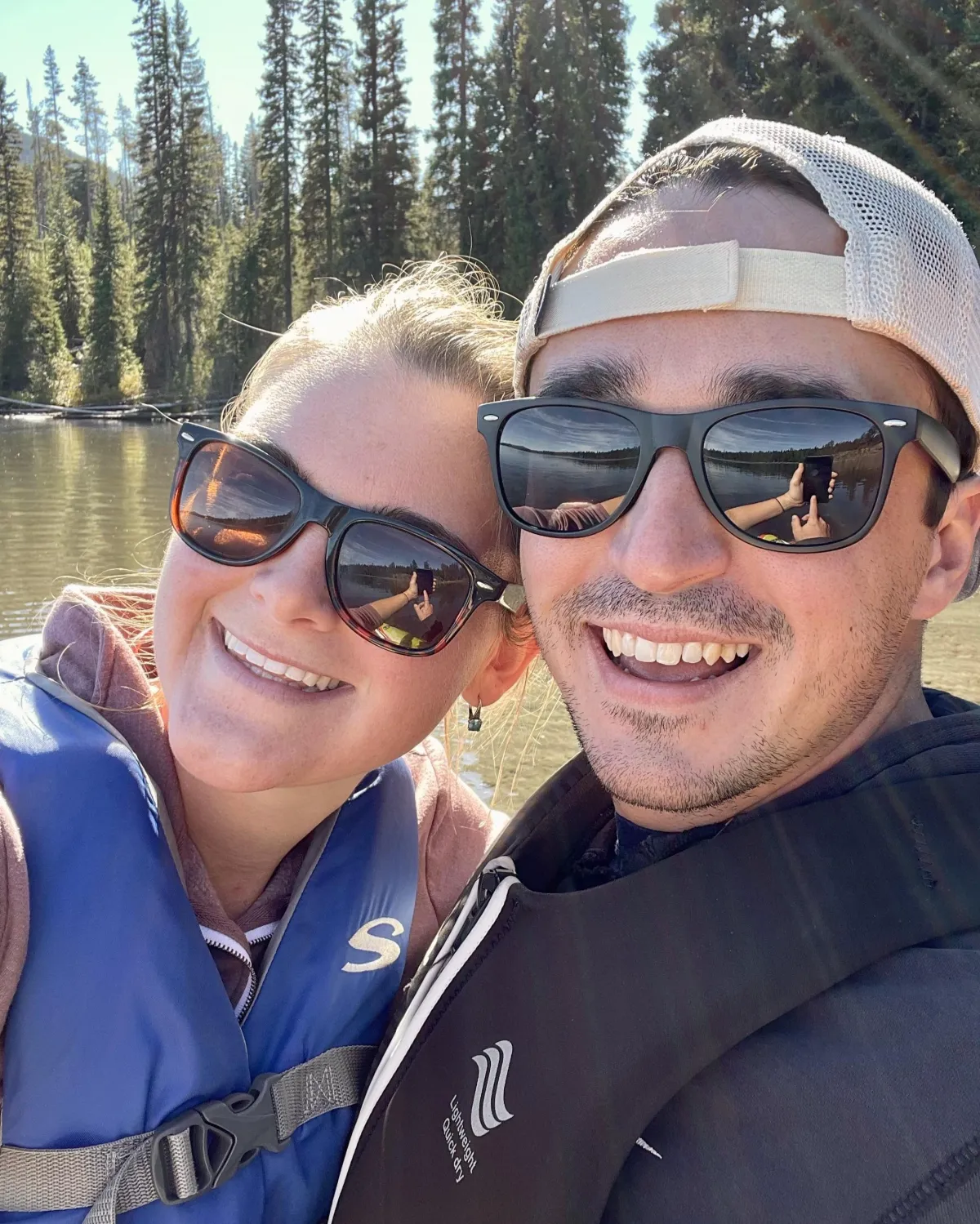 Richard and Erin by the lake