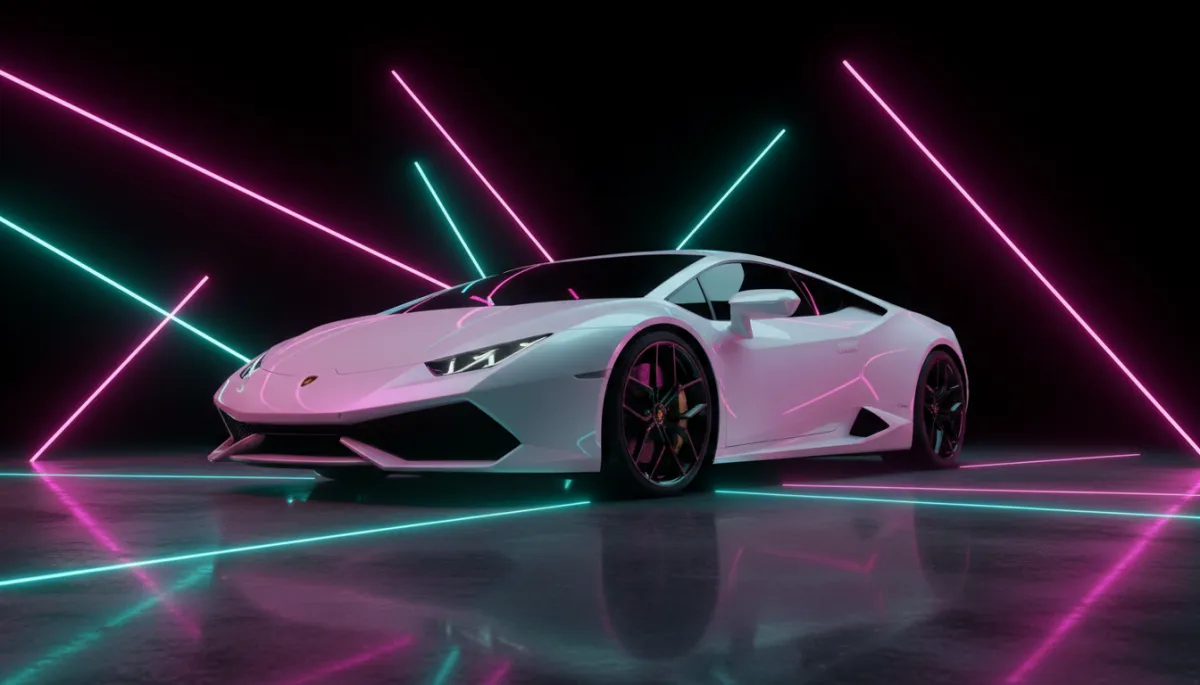 Lamborghini collision repair shop interior