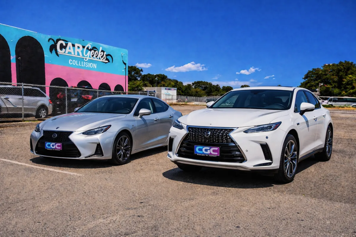Alfa Romeo collision repair shop interior