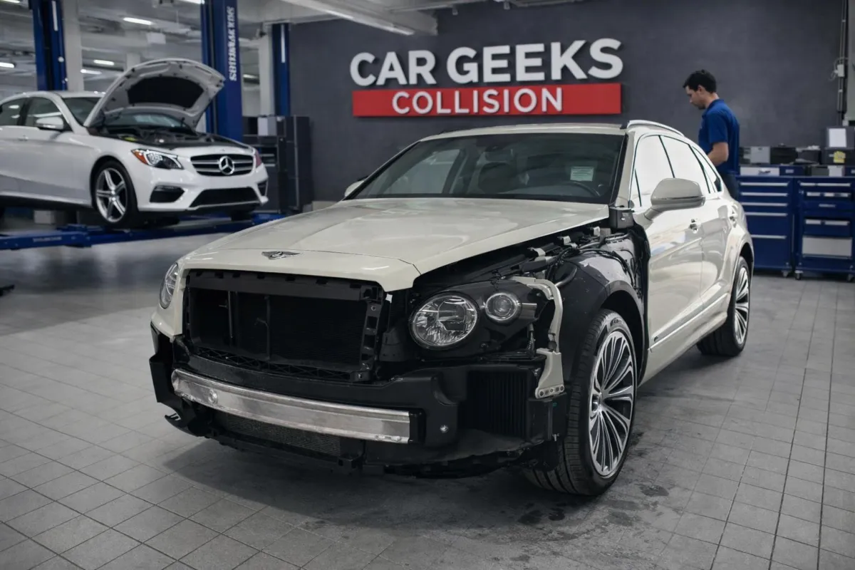 Alfa Romeo collision repair shop interior