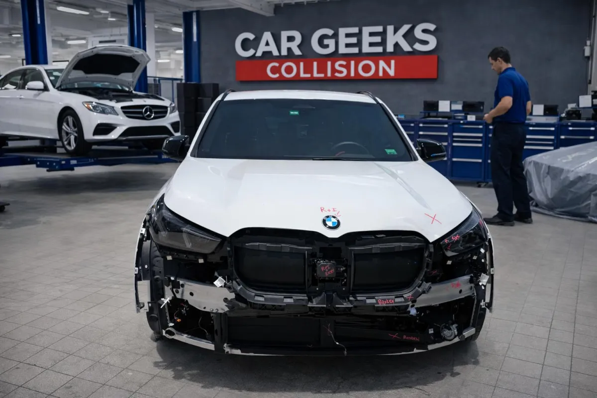 Alfa Romeo collision repair shop interior